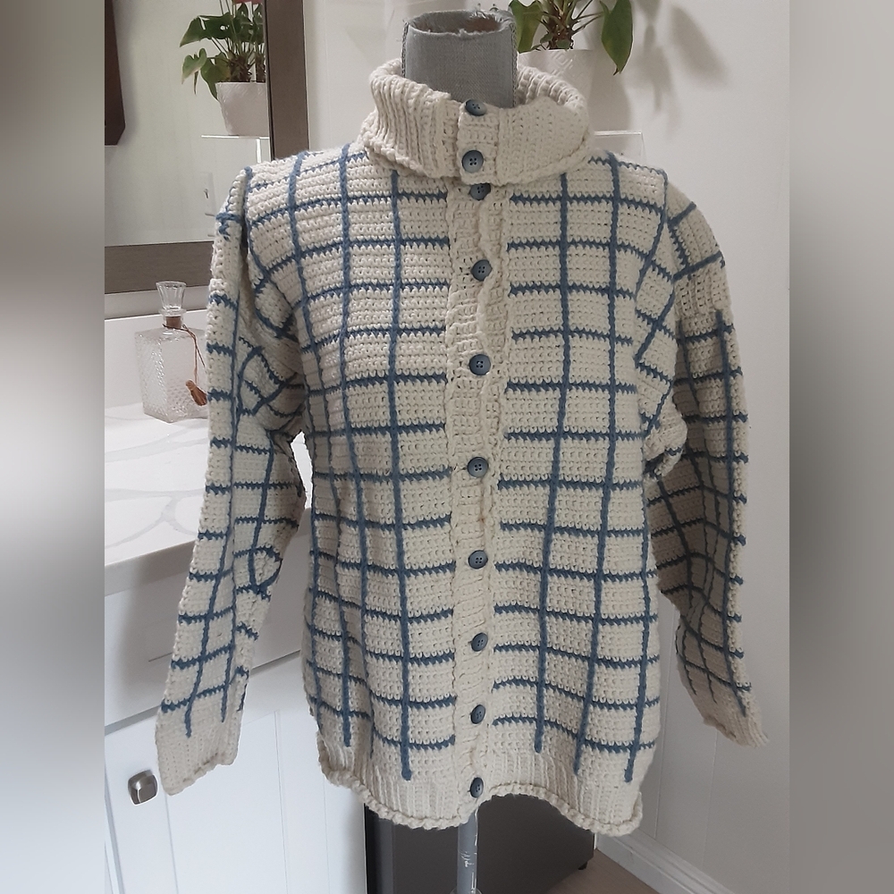 Womens hand knit sweater